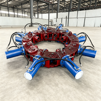 Coupe-pieux hydraulique de précision de 700 mm monté sur excavatrice avec contrôle de coupe précis pour les applications d'ingénierie civile