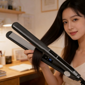 Lisseur et boucleur de cheveux professionnel 2-en-1 multifonction à chauffage rapide avec affichage LED et technologie ionique - Product Image 1