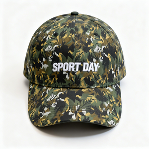 Topi bisbol cetakan matahari 6 Panel kustom topi olahraga modis <span class=keywords><strong>Camo</strong></span> 3d bordir Logo topi bisbol - Product Image 2