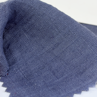 Vente directe usine Tissu tissé 50% chanvre 50% lin biologique lavé uni 124 GSM Poids moyen Respirant Antibactérien pour l'habillement