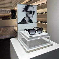 Support en métal acrylique personnalisé Organisateur de lunettes de soleil rotatif 360 Présentoir pour magasin de lunettes