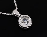 Mossanite kolye özel kolye 18k katı altın yuvarlak kesim DEF renk vvs netlik moissanite elmas saf altın takı