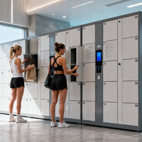 Casier intelligent de rangement pour effets personnels et objets, pour supermarchés, parcs à thème, vestiaires publics et casiers à sacs en libre-service