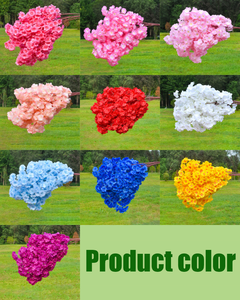 Nueva Llegada, Rama de Flores de Cerezo Artificiales, 3 Cabezas, Súper Grandes y Densas, Decoración de Boda, Color Rosa - Product Image 4