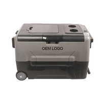 Mini-réfrigérateur de voiture avec compresseur 55L, certifié CE, pour camping-car, caravane, hôtel, personnalisable