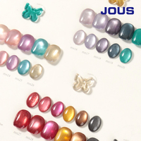 Vernis à ongles magnétique UV effet œil de chat professionnel, longue tenue, rétro, automne-hiver, rose, marron, bleu, gris, vert, 15 ml, 6 pièces