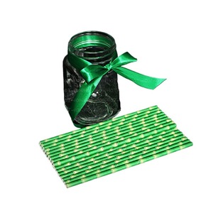<b>Bamboo</b> <b>Straws</b> Green And Yellow <b>Bamboo</b> Pulp Straight Pipe For Dessert Table Wedding Party Cold Drinks - Product Image 5