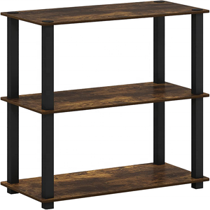 Étagère d'angle moderne en bois pour le salon Étagère étroite pour le mur Étagère de rangement à plusieurs étages Petite étagère - Product Image 1