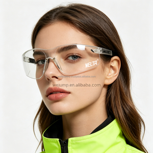 Welta Custom Logo CE EN16321&ANSI Z87.1 Certified Industrial Anti-Fog Dust-proof Clear PC <b>Lens</b> Eye Protection Safety Glasses - Product Image 3
