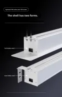 Écran de projection motorisé rétractable Fscreen Iris Series Fresnel ALR 100 pouces pour projecteur à longue portée, montage au plafond/au mur, 8K