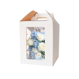 Cao Bánh hộp với bánh Hội Đồng Quản Trị Lớn tầng bánh tàu sân bay với cửa sổ rõ ràng xử lý Trắng bánh đưa ra container Bánh hộp - Product Image 4