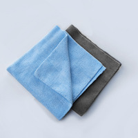 Serviette de lavage auto sans bords 40x40cm en 80% polyester 20% polyamide, tissée, pour le detailing automobile, le lavage de voiture, la nettoyage domestique