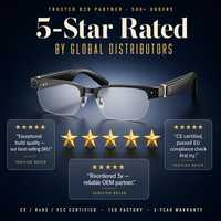 Lunettes Intelligentes IA avec Caméra 8MP, Traduction Musicale, Assistant Vocal, Étanchéité IPX67, Vidéo 1080P pour Hommes et Femmes, Extérieur, iOS/Android