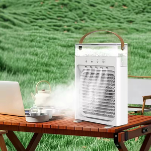 Ventilateur brumisateur portable de 1200 ml, rechargeable par USB, avec lumière, pour usage domestique et extérieur - Product Image 1