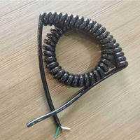 Câble spiralé à ressort haute élasticité en TPU, PUR, PVC, 2/3/4/5/6/7/8/10 conducteurs, câble à ressort 8 conducteurs