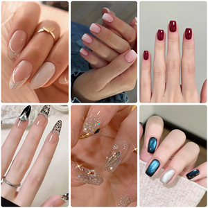 Tendances du moment : <span class=keywords><strong>Faux</strong></span> <span class=keywords><strong>ongles</strong></span> en résine ABS écologique, noirs gothiques, taille XL, forme cercueil, avec logo personnalisable - Product Image 3