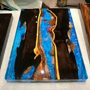 पारदर्शी epoxy राल और hardener अटल बिहारी दो भाग गोंद नदी टेबल कला मंजिल बनाने के लिए