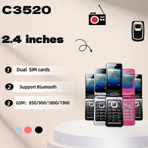 Teléfono Móvil Compacto Tipo Concha C3520 <span class=keywords><strong>La</strong></span> Fleur, Desbloqueado, 2G GSM Quad Band, Pantalla de 2.4 Pulgadas, Batería de 800mAh, Venta al Por Mayor - Product Image 2