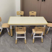 Table d'activités pour enfants de maternelle, moderne, réglable, multi-style, en plastique, de qualité supérieure, ensemble de tables colorées pour l'école