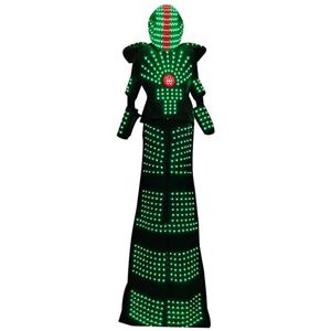 하이 퀄리티 <span class=keywords><strong>LED</strong></span> 빛나는 옷 <span class=keywords><strong>LED</strong></span> 죽마로봇 의상 OEM ODM 1 조각 주문 <span class=keywords><strong>Led</strong></span> 로봇 포식자 의상 - Product Image 6