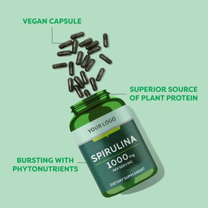 OEM Spirulina takviyesi, Spirulina & chlochlokapsülleri 1000mg - Product Image 3