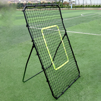 Filet de rebond pour l'entraînement au football - Cadre en acier réglable et portable, durable et écologique pour l'entraînement au football en extérieur