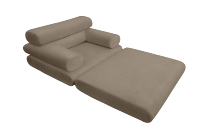 Canapé de sol en mousse haute densité avec housse en tissu, design moderne pour salon, entrepôt, sous-sol - Vente en gros directe usine