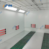 Filtration d'air à pression positive durcissement rapide salle de peinture automatique chauffage électrique four de pulvérisation de voiture pour véhicule utilitaire