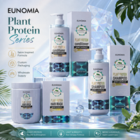 Rutina de Cuidado Capilar Fortalecedora con Proteína Vegetal para Cabello Seco y Encrespado, Ligera, No Grasosa, Marca Privada de Salón, Venta al Por Mayor