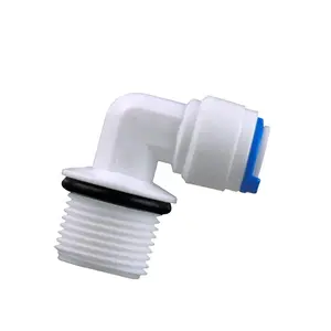 Plastic Pipe Fitting 4046 with O ring Elbow Water Filter Connector Parts ro spare parts water purifier