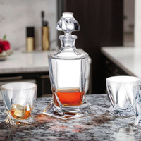 Mini bouteilles de vin vides de 500ml 700ml 750ml bouteille en verre pour liqueur de vodka tequila rhum au design unique