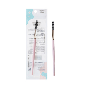 Pinceau de maquillage OEM personnalisé pour un seul œil <span class=keywords><strong>Brosse</strong></span> à cils cosmétique Tête inclinée <span class=keywords><strong>Brosse</strong></span> à fard à paupières en nylon à pointe éponge douce pour sourcils - Product Image 1