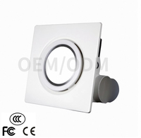 Ventilateur d'extraction électrique OEM 18B LED-40 en plastique ABS à montage au plafond pour cuisine et salle de bain, débit d'air de 280 m³/h, fonctionnement silencieux à 42 dB, garantie de 2 ans