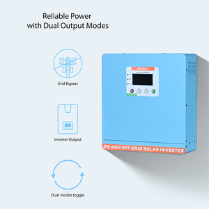 MakeSkyBlue AIO6K48 6KW 48V Hibrit Güneş İnvertörü Saf Sinüs Dalgası Tek Fazlı MPPT Şarj Kontrol Cihazı IP65 Dereceli %99,5 Verimlilik - Product Image 3