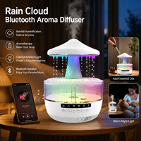 Humidificateur en forme de nuage de pluie en gros avec haut-parleur, diffuseur d'eau goutte à goutte et lampe d'ambiance multifonctionnelle
