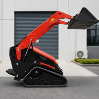 Mini-chargeuse sur chenilles CYV Chine, moteur diesel, haute efficacité, machinerie agricole, godet de 0,08 m³