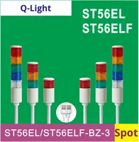 QLight ST56ELF-BZ/ST56EL-3 Feux indicateurs LED RGB pour équipement, 12V CC, à intensité variable, type tour multicouche, en plastique, pour alarme et aménagement paysager