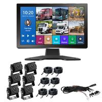 Sistema de Espejo Retrovisor Lateral Digital con Pantalla Táctil 4K, Monitor de Detección del Comportamiento del Conductor, Cámara para Tablero de Camiones y Autocaravanas, AHD