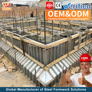 Panneau de coffrage <span class=keywords><strong>en</strong></span> acier pour <span class=keywords><strong>mur</strong></span> de cisaillement, réutilisable, moule de construction <span class=keywords><strong>en</strong></span> béton sur mesure - Product Image 1