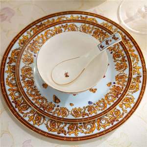 Service de table européen de luxe 58 pièces en porcelaine osseuse - Product Image 6