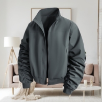 Veste décontractée rétro pour homme, coupe ample, coupe-vent, pour l'hiver et l'extérieur, style streetwear tendance, personnalisable, pour le travail et le sport, vente en gros