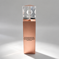 Trophée en cristal d'oxydation triangulaire minimaliste, socle métallique haut de gamme personnalisé, gravure pour réunion annuelle d'entreprise, employé
