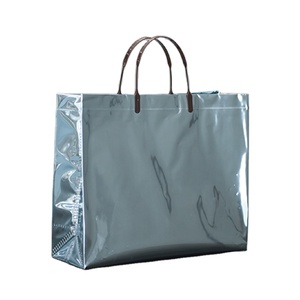 Custom Quality Reusable Plastic Foldable Shopping Bags Quality Logo Design for Supermarket and Exhibition Use