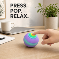 Balle anti-stress Pop It, jouet sensoriel à presser, anti-anxiété, pour bureau, salle de classe, OEM personnalisé