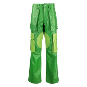 Pantalones Cargo de Cuero Cómodos, Estilo Casual Unisex, con Parche de Logotipo Personalizado, Precio al por Mayor - Product Image 6