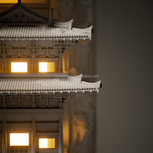 Trung Quốc phong cách ánh sáng ấm áp LED cảm ứng phòng ngủ góc tường trắng đèn biệt thự tường nhúng đèn bàn phù hợp - Product Image 3