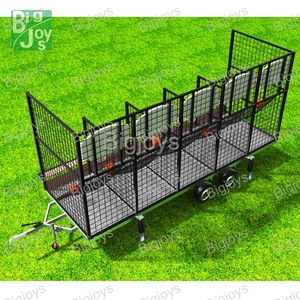 Remorque <span class=keywords><strong>Trampoline</strong></span> Jeu de basket-ball Route mobile Marche Dernière conception Enfants Parc d'attractions Extérieur Usine Dimensions Personnalisé - Product Image 3