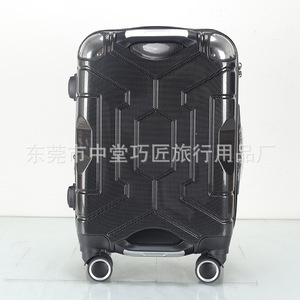 Carry-On <b>Suitcase</b> 20-Inch Set Durable Swivel Wheels Zipper Closure Unisex Travel Luggage Solid Color Multi-Color Options - Product Image 4