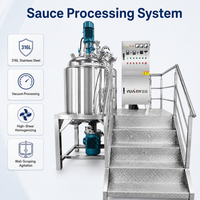 Homogénéisateur émulsifiant sous vide à haute viscosité pour sauce tomate, machine à mayonnaise, certifié CE