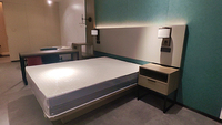 Ensembles de chambre à coucher d'hôtel, meubles complets de station de vacances d'OEM 3 4 5 étoiles, matelas de fauteuil de bureau de cadre de lit de garde-robe pour le projet de chambre